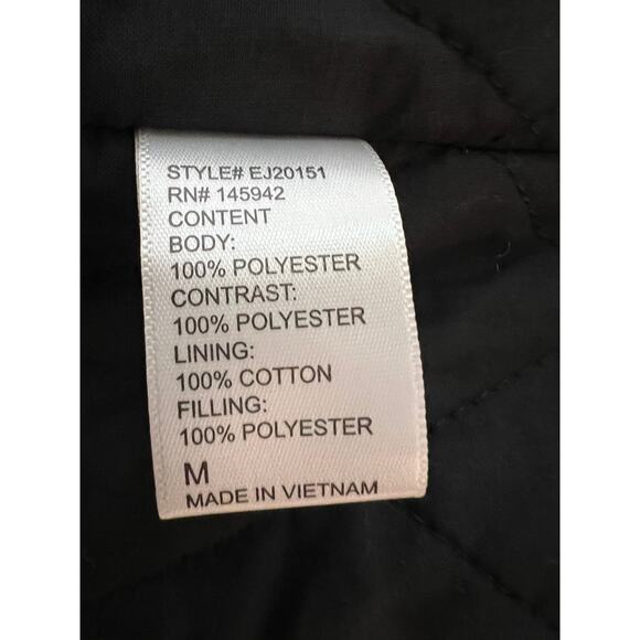 Eden Society Sherpa Faux Fur Sleeves & Hooded Jacket Black Womens Medium - Picture 10 of 12